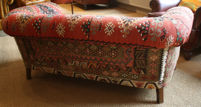 Kilim Antique 2-seater Chesterfield